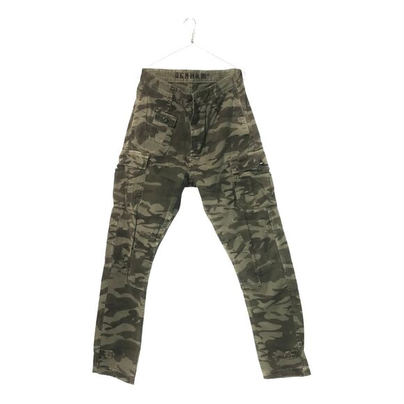 DENHAM CAMO CARGO TROUSERS IN GREEN - Picture 6 of 6